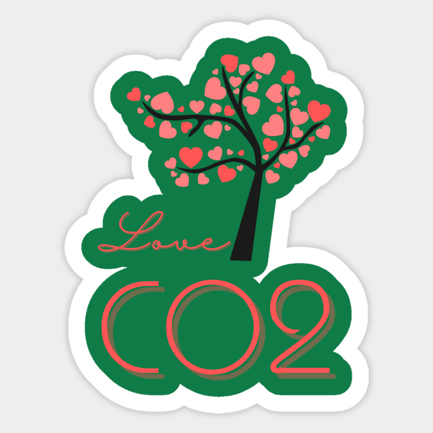 I love co2 Sticker by FurryBallBunny